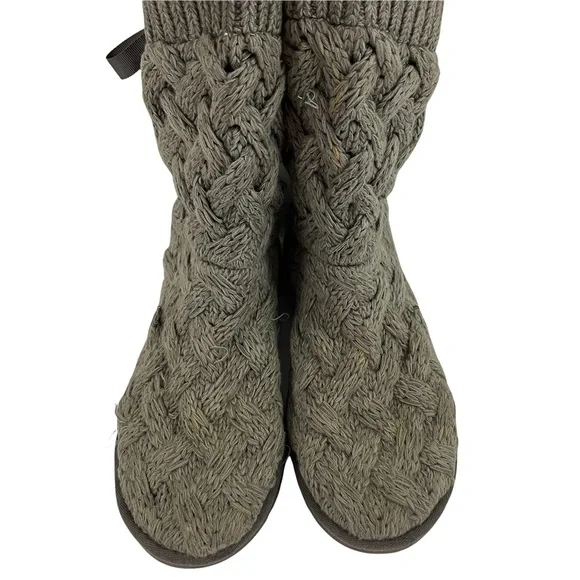 UGG Isla Sweater Cable Knit Boots in Gray Size 7 - Picture 7 of 16